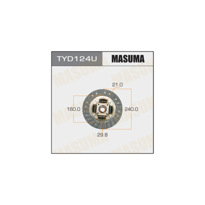 Диск сцепления TYD124U Masuma (фото №1)