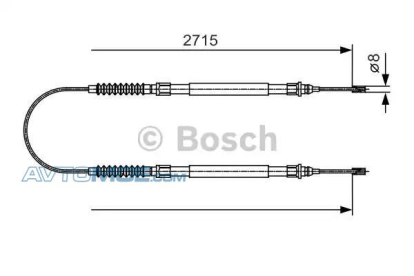 Трос ручного тормоза 1987482003 Bosch (фото №1)